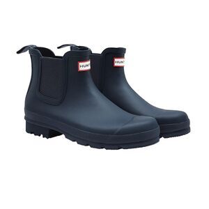 Hunter Mens Original Chelsea Boots / Navy